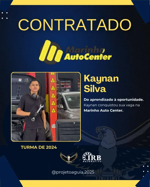Kaynan Silva, contratado pela Marinho Auto Center
