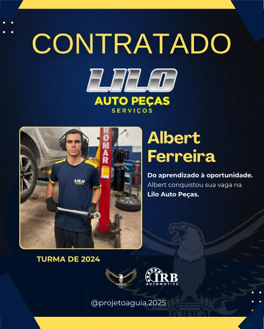 Albert Ferreira, contratado pela Lilo Auto Peças