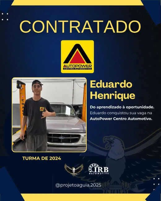 Eduardo Henrique, contratado pela AutoPower Centro Automotivo