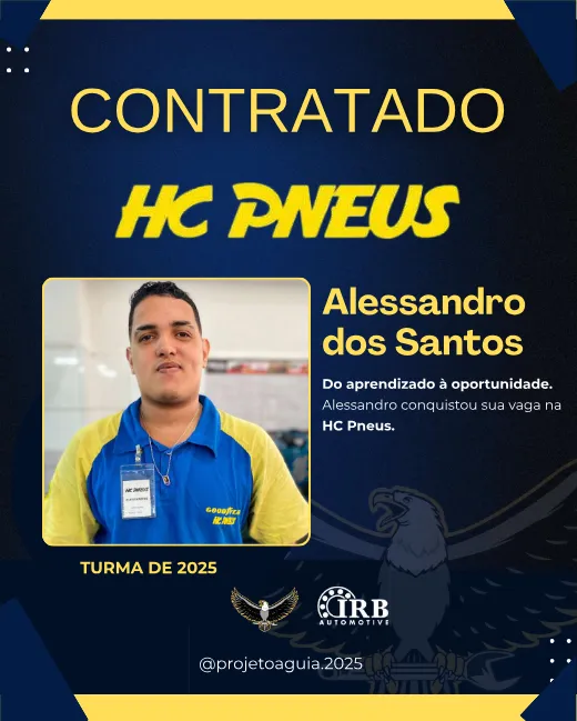 Alessandro dos Santos, contratado pela HC Pneus