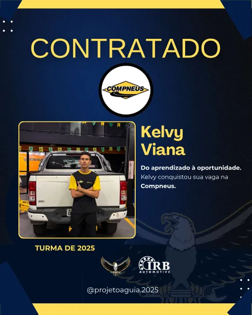 Kelvy Viana, contratado pela Compneus