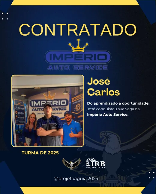 José Carlos, contratado pela Império Auto Service