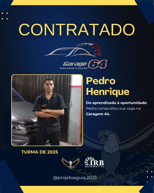 Pedro Henrique, contratado pela Garagem 64